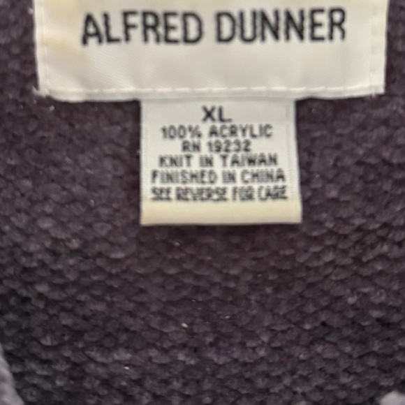 Vintage Alfred Dunner 2-Piece Women's Knit Sweater Set Heather Purple Sz XL/18 - Picture 6 of 10